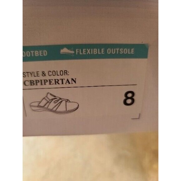 Vintage NOS NIB Croft & Barrow Womans Size 8 Slip On Sandle Brown - Picture 4 of 12